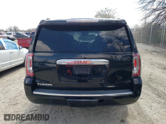 2015 GMC Yukon Denali with VIN 1GKS2CKJXFR702247, listed as a Copart auction lot 51648175 with 151,936 mi miles and Salvage Title. Bid and sale history available at carsss.com. Image 6.