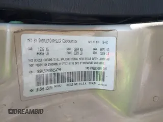 2002 Dodge Stratus z VIN 1B3AL56R62N154704, wystawiony jako IAAI lot #41879628 z przebiegiem 91 193 mil mil oraz . Historia ofert i sprzedaży dostępna na DreamBid. Obrazek 9.