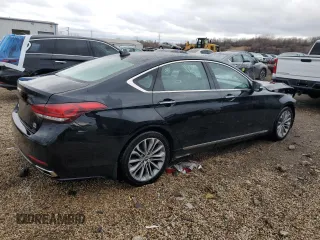 2017 Genesis G80 3.8L with VIN KMHGN4JE9HU175851, listed as a Copart auction lot 50751995 with 97,300 mi miles and Salvage title. Bid and sale history available at DreamBid. Image 3.
