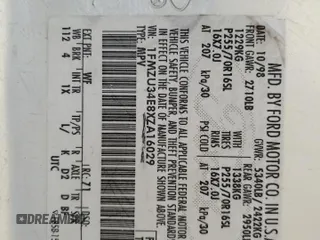1999 Ford Explorer XLT z VIN 1FMZU34E8XZA16029, wystawiony jako Copart lot #83857034 z przebiegiem 188 329 mil mil oraz Szkoda całkowita • Salvage title. Historia ofert i sprzedaży dostępna na DreamBid. Obrazek 13.