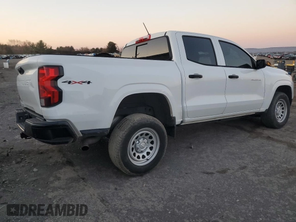 2023 Chevrolet Colorado 4WD Work Truck z VIN 1GCGTBEC9P1146339, wystawiony jako Copart lot #48175095 z przebiegiem 44 478 mil mil oraz Szkoda całkowita • Salvage title. Historia ofert i sprzedaży dostępna na DreamBid. Obrazek 3.