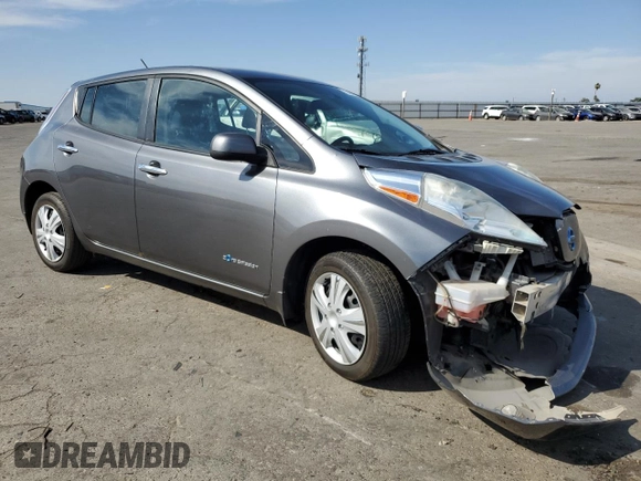 2015 Nissan LEAF SV with VIN 1N4AZ0CPXFC305330, listed as a Copart auction lot 57963873 with 42,073 mi miles. Bid and sale history available at carsss.com. Image 4.