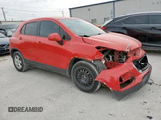 2020 Chevrolet Trax LS with VIN KL7CJKSB7LB346315, listed as a Copart auction lot 53346425 with 52,313 mi miles and Salvage Title. Bid and sale history available at DreamBid. Image 4.