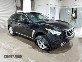 2014 Infiniti QX70 z VIN JN8CS1MW0EM411494, wystawiony jako Copart lot #55810625 z przebiegiem 94 258 mil mil oraz Szkody całkowita. Historia ofert i sprzedaży dostępna na DreamBid. Obrazek 4.