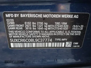 2020 BMW X5 xDrive40i z VIN 5UXCR6C08L9C37774, wystawiony jako IAAI lot #42202870 z przebiegiem 23 918 mil mil oraz . Historia ofert i sprzedaży dostępna na DreamBid. Obrazek 9.
