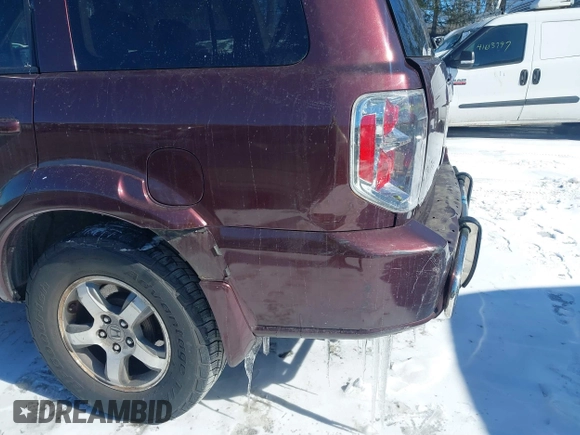 2008 Honda Pilot EX-L with VIN 5FNYF18558B033192, listed as a IAAI auction lot 41378869 with 186,709 mi miles. Bid and sale history available at carsss.com. Image 14.