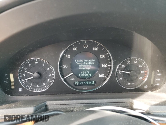 2004 Mercedes-Benz E-Class 3.2L with VIN WDBUF82JX4X121408, listed as a Copart auction lot 44961845 with 191,778 mi miles and Salvage Title. Bid and sale history available at carsss.com. Image 9.