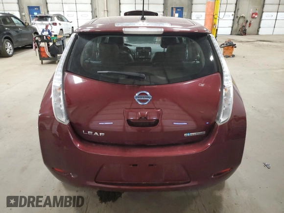 2016 Nissan LEAF SL with VIN 1N4BZ0CP1GC305528, listed as a Copart auction lot 50041525 with 51,299 mi miles and Clean Title. Bid and sale history available at carsss.com. Image 6.