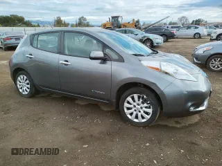 2016 Nissan LEAF S with VIN 1N4BZ0CP1GC313399, listed as a Copart auction lot 38595063 with 43,316 mi miles. Bid and sale history available at carsss.com. Image 4.