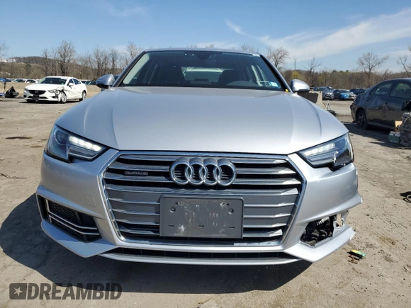 2018 Audi A4 Premium with VIN WAUDNAF47JA043410, listed as a Copart auction lot 53451095 with 35,209 mi miles and Salvage title. Bid and sale history available at DreamBid. Image 5.