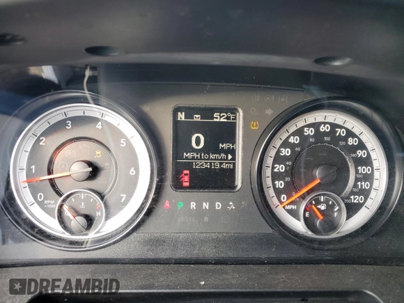 2015 Ram 1500 Big Horn with VIN 1C6RR6GT6FS577510, listed as a Copart auction lot 85795534 with 123,419 mi miles and Salvage Title. Bid and sale history available at carsss.com. Image 9.