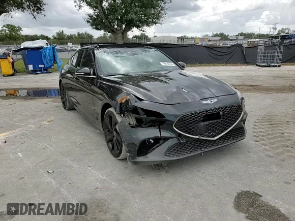 2023 Genesis G70 3.3T with VIN KMTG54TE9PU123542, listed as a Copart auction lot 78830254 with 23,782 mi miles and Salvage Title. Bid and sale history available at DreamBid. Image 11.