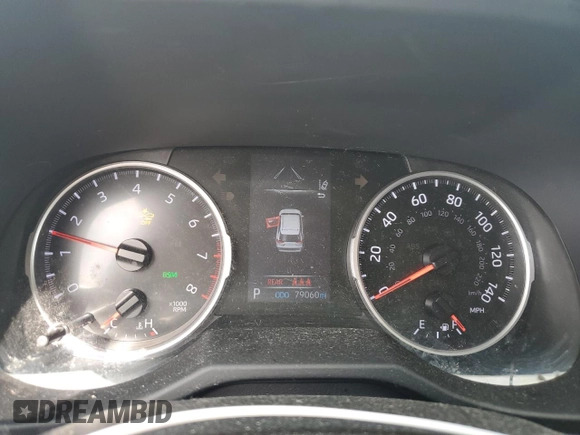 2021 Toyota RAV4 XLE Premium with VIN 2T3C1RFV9MW162776, listed as a Copart auction lot 55336675 with 79,060 mi miles and Salvage title. Bid and sale history available at DreamBid. Image 9.