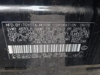 2015 Lexus GS 350 with VIN JTHBE1BL2FA017875, listed as a IAAI auction lot 41964090 with 80,788 mi miles. Bid and sale history available at carsss.com. Image 9.