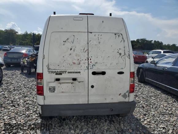 2011 Ford Transit Connect XL with VIN NM0LS7AN6BT057165, listed as a Copart auction lot 58544485 with 253,855 mi miles and Salvage title. Bid and sale history available at DreamBid. Image 6.