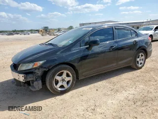 2013 Honda Civic LX with VIN 2HGFB2F56DH301796, listed as a Copart auction lot 59980665 with 139,473 mi miles and Salvage title. Bid and sale history available at DreamBid. Image 1.