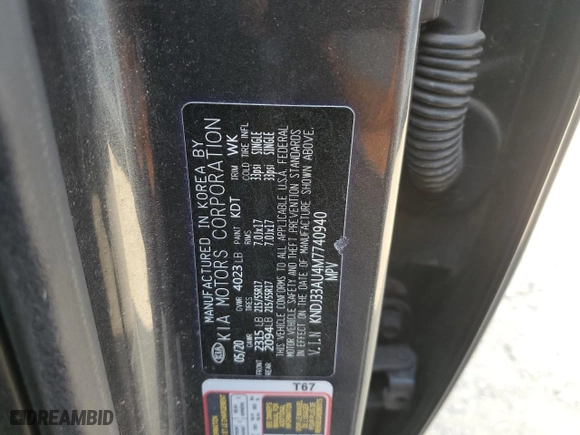 2021 Kia Soul EX with VIN KNDJ33AU4M7740940, listed as a Copart auction lot 71097004 with 82,593 mi miles and Salvage Title. Bid and sale history available at carsss.com. Image 13.