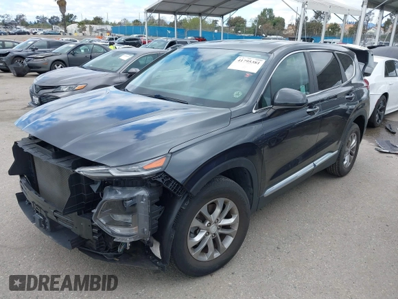 2020 Hyundai Santa Fe SE with VIN 5NMS23AD3LH192217, listed as a IAAI auction lot 41795381 with 29,221 mi miles. Bid and sale history available at carsss.com. Image 18.