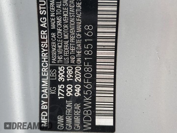 2008 Mercedes-Benz SLK 350 z VIN WDBWK56F08F185168, wystawiony jako Copart lot #47355865 z przebiegiem 88 989 mil mil oraz Szkoda całkowita • Salvage title. Historia ofert i sprzedaży dostępna na DreamBid. Obrazek 12.