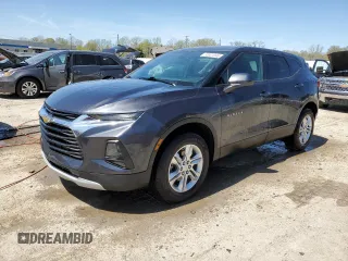 2021 Chevrolet Blazer LT z VIN 3GNKBCR43MS567044, wystawiony jako Copart lot #53001395 z przebiegiem 38 795 mil mil oraz Szkoda całkowita • Salvage title. Historia ofert i sprzedaży dostępna na DreamBid. Obrazek 1.