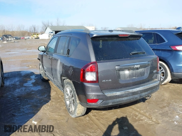 2017 Jeep Compass Latitude with VIN 1C4NJDEB0HD190200, listed as a IAAI auction lot 41733462 with 77,374 mi miles and . Bid and sale history available at DreamBid. Image 3.