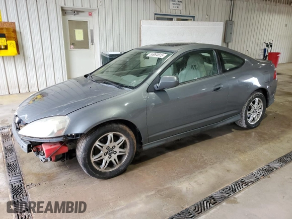 2005 Acura RSX Type S with VIN JH4DC53045S010557, listed as a Copart auction lot 56964515 with 142,601 mi miles and Salvage title. Bid and sale history available at DreamBid. Image 1.