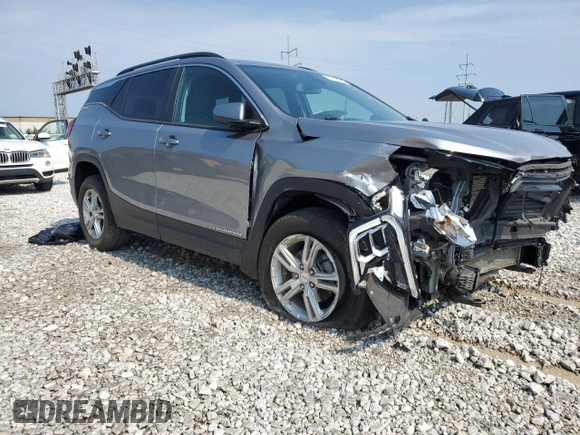 2023 GMC Terrain SLE z VIN 3GKALTEG7PL225892, wystawiony jako Copart lot #62226825 z przebiegiem 24 635 mil mil oraz Szkoda całkowita • Salvage title. Historia ofert i sprzedaży dostępna na DreamBid. Obrazek 4.