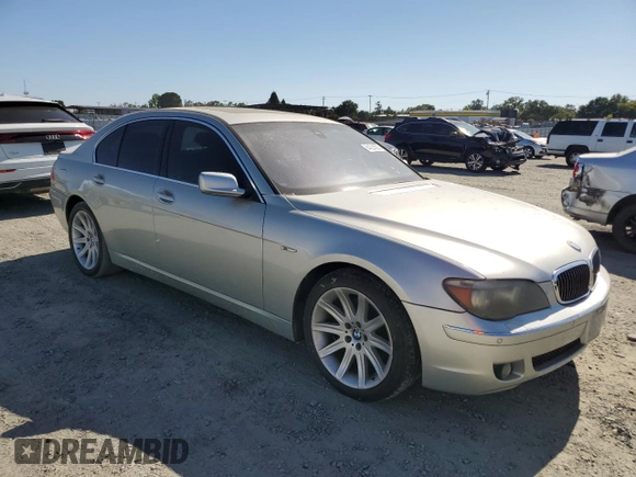 2006 BMW 7 Series 750i with VIN WBAHL83566DT03671, listed as a Copart auction lot 64324505 with 154,418 mi miles and Clean title. Bid and sale history available at DreamBid. Image 4.