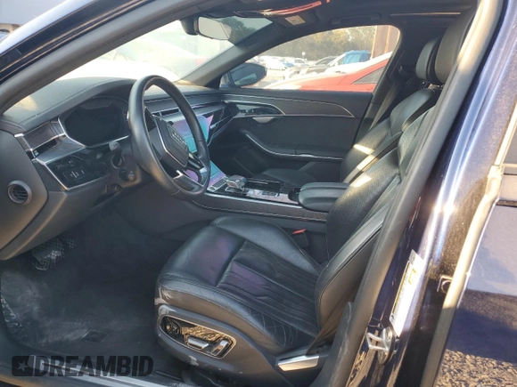 2021 Audi A8 with VIN WAU8EAF85MN015252, listed as a Copart auction lot 71368814 with 31,505 mi miles and Salvage Title. Bid and sale history available at carsss.com. Image 7.