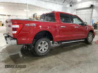 2021 Ford F-150 XL with VIN 1FTFW1E57MKE11716, listed as a Copart auction lot 61458915 with 47,080 mi miles and Salvage title. Bid and sale history available at DreamBid. Image 3.