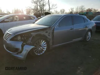 2015 Hyundai Equus Ultimate z VIN KMHGH4JH4FU093847, wystawiony jako Copart lot #83905174 z przebiegiem 57 499 mil mil oraz Szkody całkowita. Historia ofert i sprzedaży dostępna na DreamBid. Obrazek 1.