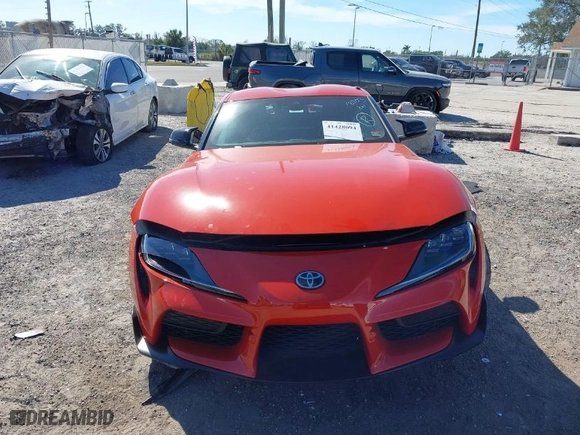 2024 Toyota GR Supra 3.0 with VIN WZ1DB0G07RW063657, listed as a IAAI auction lot 41428094 with 8,765 mi miles. Bid and sale history available at carsss.com. Image 12.