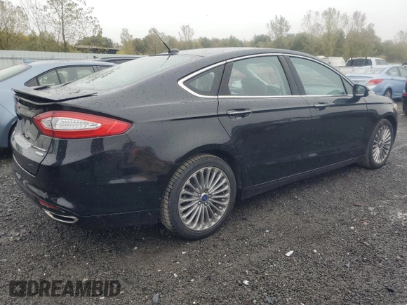 2013 Ford Fusion Titanium with VIN 3FA6P0K90DR299843, listed as a Copart auction lot 75503994 with 107,495 mi miles and Clean Title. Bid and sale history available at carsss.com. Image 3.