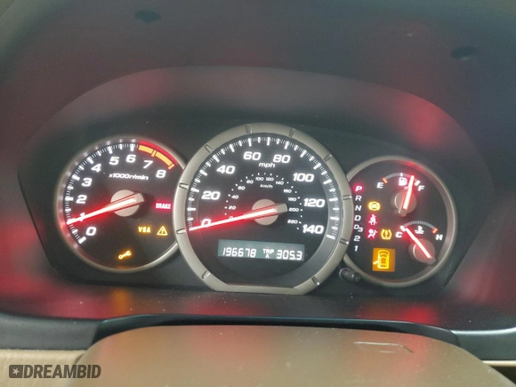 2006 Honda Pilot EX with VIN 2HKYF18496H501527, listed as a Copart auction lot 45457895 with 196,678 mi miles and Salvage Title. Bid and sale history available at carsss.com. Image 9.