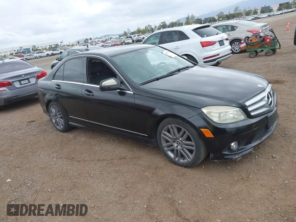 2009 Mercedes-Benz C-Class 3.0L Sport with VIN WDDGF54X29F214764, listed as a IAAI auction lot 42107127 with Not Provided miles. Bid and sale history available at carsss.com. Image 1.