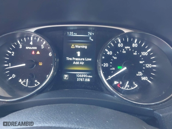 2016 Nissan Rogue S with VIN 5N1AT2MM5GC883358, listed as a IAAI auction lot 41671158 with 106,890 mi miles. Bid and sale history available at carsss.com. Image 7.