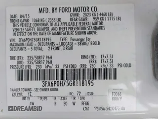2016 Ford Fusion SE with VIN 3FA6P0H75GR118195, listed as a IAAI auction lot 41956743 with 175,544 mi miles. Bid and sale history available at carsss.com. Image 9.