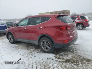 2018 Hyundai Santa Fe 2.4L z VIN 5XYZTDLB0JG547428, wystawiony jako Copart lot #45593005 z przebiegiem 51 394 mil mil oraz Szkoda całkowita • Salvage title. Historia ofert i sprzedaży dostępna na DreamBid. Obrazek 2.