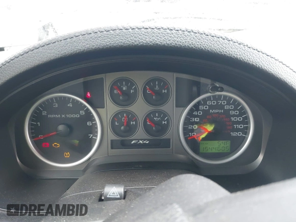 2007 Ford F-150 XLT with VIN 1FTPW14V87FB16739, listed as a IAAI auction lot 42249109 with 154,460 mi miles and . Bid and sale history available at DreamBid. Image 7.