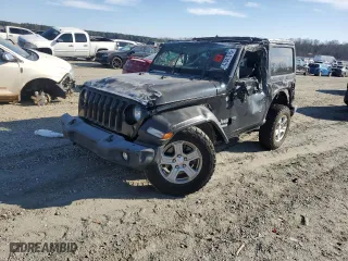 2018 Jeep Wrangler Sport S with VIN 1C4GJXAN5JW199463, listed as a Copart auction lot 47041515 with NaN miles and Salvage Title. Bid and sale history available at carsss.com. Image 1.