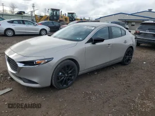 2025 Mazda 3 S Select Sport with VIN JM1BPABM6S1755922, listed as a Copart auction lot 50626925 with 2,794 mi miles and Salvage Title. Bid and sale history available at carsss.com. Image 1.