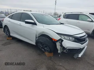 2019 Honda Civic EX z VIN 19XFC1F35KE214324, wystawiony jako IAAI lot #42354557 z przebiegiem 55 071 mil mil oraz . Historia ofert i sprzedaży dostępna na DreamBid. Obrazek 1.