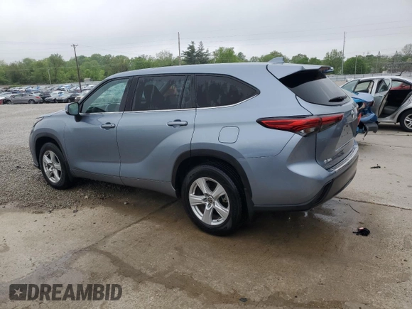 2020 Toyota Highlander LE with VIN 5TDBZRBH7LS016753, listed as a Copart auction lot 53721675 with 73,940 mi miles and Salvage title. Bid and sale history available at DreamBid. Image 2.