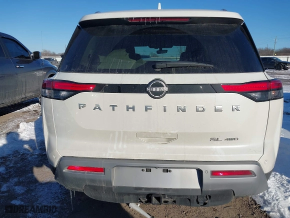 2024 Nissan Pathfinder SL with VIN 5N1DR3CD5RC275166, listed as a IAAI auction lot 41608764 with 10,843 mi miles. Bid and sale history available at carsss.com. Image 17.