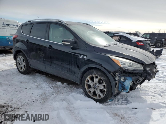 2016 Ford Escape Titanium with VIN 1FMCU9JX1GUB44723, listed as a Copart auction lot 45753105 with 124,118 mi miles and Salvage Title. Bid and sale history available at carsss.com. Image 4.