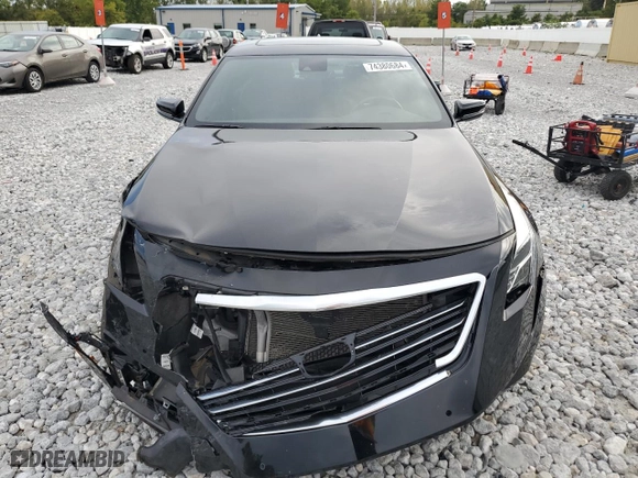 2017 Cadillac CT6 Luxury AWD with VIN 1G6KD5RS3HU163957, listed as a Copart auction lot 74380684 with 57,418 mi miles and Salvage Title. Bid and sale history available at carsss.com. Image 5.