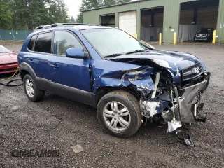 2007 Hyundai Tucson SE with VIN KM8JN12D17U520069, listed as a Copart auction lot 84058614 with 158,352 mi miles and Salvage Title. Bid and sale history available at carsss.com. Image 4.