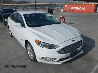 2017 Ford Fusion Energi SE with VIN 3FA6P0PU3HR110301, listed as a IAAI auction lot 42021500 with 42,399 mi miles. Bid and sale history available at carsss.com. Image 1.