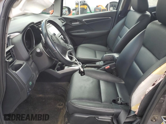 2018 Honda Fit EX-L with VIN 3HGGK5H93JM722376, listed as a Copart auction lot 57913595 with 75,714 mi miles and Salvage title. Bid and sale history available at DreamBid. Image 7.