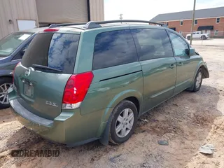 2004 Nissan Quest S with VIN 5N1BV28U44N363273, listed as a IAAI auction lot 40471920 with 192,009 mi miles. Bid and sale history available at carsss.com. Image 4.